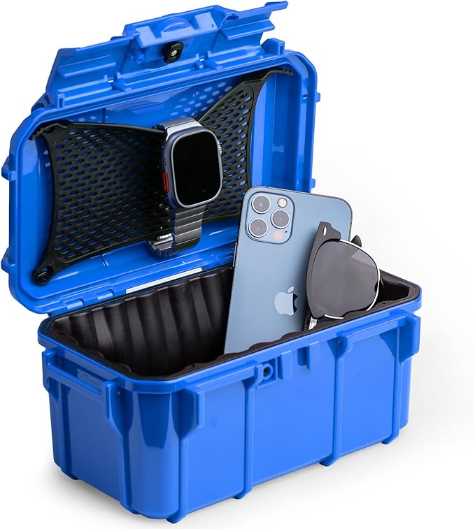 Evergreen 58 Waterproof Dry Box Protective Case - Travel Safe/Mil Spec/USA Made - for Cameras, Lenses, Phones, Pistols, First Aid, Boating, Water Sports, Tacklebox, Ammo Can, Deck Boxes by EvergreenCases