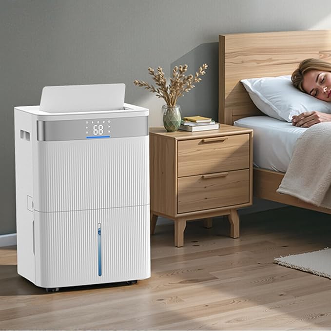 VEVOR 80 Pints Dehumidifier for Home & Basement, 4500 Sq.Ft Large Coverage, Drain Hose for Commercial & Industrial Use, Smart Humidity Control, Low Noise for Warehouses, Bathroom, Bedrooms & Storage - Image 8