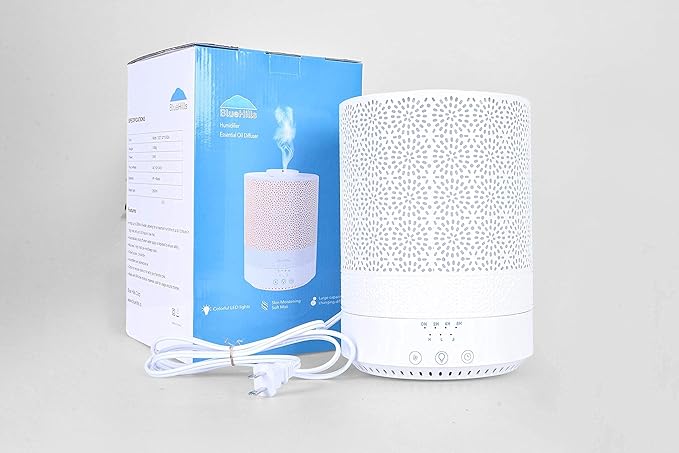 BlueHills 2500 ML XL Essential Oil Diffuser Aroma Humidifier with Timer for Large Home Decor Baby Rooms Big Huge 2.5 L Capacity Long Run Color Changing Lights Decorative Design High Mist White- F002 - Image 6
