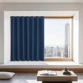NICETOWN Blackout Curtains 72 inches Long, Grommet Privacy Window Thermal Insulated Room Darkening Sliding Glass Door Drape for Bedroom Living Room, 1 Panel, W100 x L72, Moroccan Blue by NICETOWN