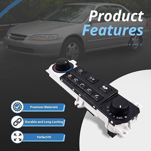 599-268 Heater A/C Control Switch,Front Climate Control Module Compatible with 1998-2000 Honda Accord 1998-2004 Honda Odyssey Replace# 599-268, 79600-S84-A01ZA - Image 7