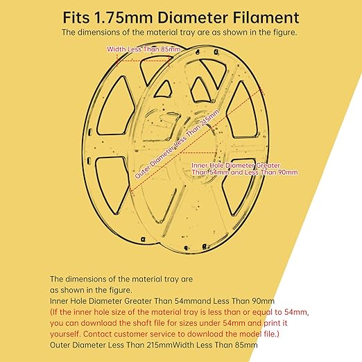 Fabater Filament Dryer Box, 3D Printer Filament Storage Box with Spool Holder, Keeping Filaments Dry, Dust Proof Sealed Storage, Compatible with 1.75mm PLA PETG TPU ABS Material - Image 7