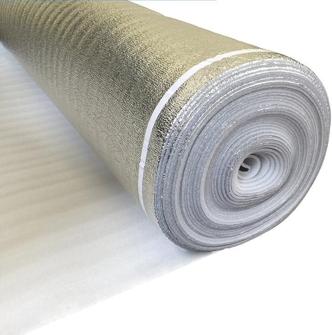 AMERIQUE 400SQFT 4TH Generation Luxury Platinum 2MM Thick Flooring Underlayment Padding 3-in-1 Heavy Duty Foam with Tape & Vapor Barrier - Image 3
