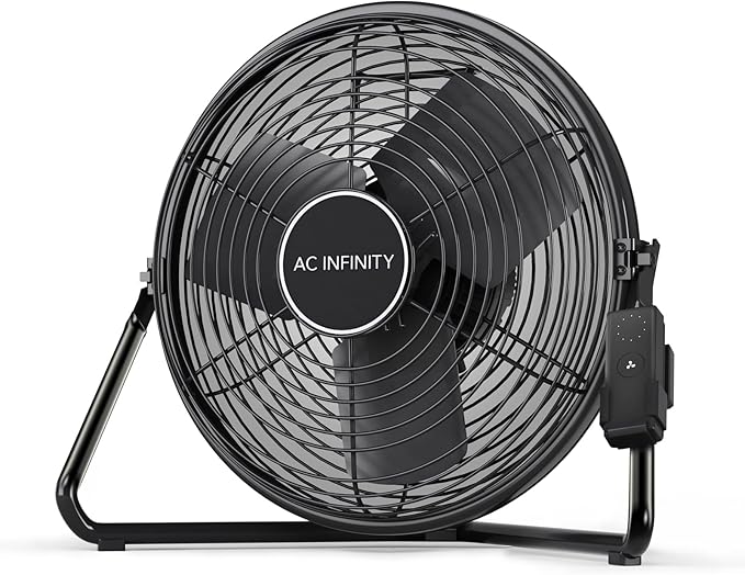 AC Infinity CLOUDLIFT S14, Industrial Wall Fan 14” with Wireless 10-Speed Controller, EC-Motor High-Velocity Shop Fan Floor Stand or Wall Mount, for Hydroponics, Greenhouses, Workshop Circulation by ACInfinity