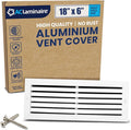 18x6 Inch (Duct Opening) Air Return Vent Cover Decorative – Premium Aluminum AC Vent Cover for Ceiling & Wall, Rustproof Grille, Ideal for Home HVAC Grille, Durable & Easy to Install by ACLAMINAIRE by LAMINAIRE