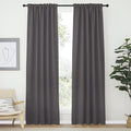 NICETOWN Blackout Curtain Panels Window Draperies - (Grey Color) 42-Inch Wide x84-Inch Long, 2 Pieces, Home Decoration Light & Noise Reducing Window Covering Room Darkening Drapes for Bedroom by NICETOWN