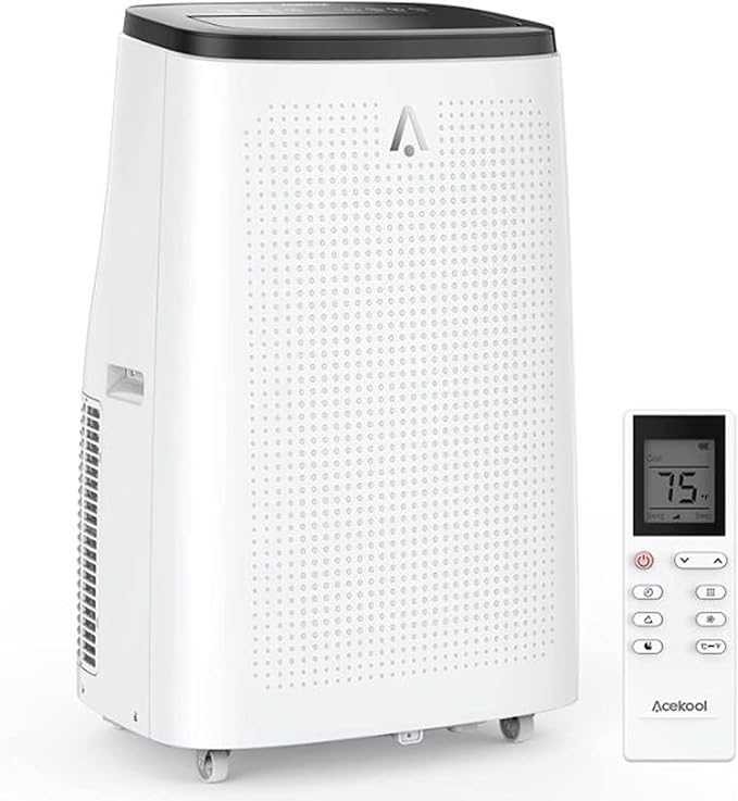 GarveeLife Portable Air Conditioner 15000 Btu with Cooling, Dehumidifier, Fan 3 in-1 Room Air Conditioner, 24 Hour Timer/Sleep Mode, Cools Up to 850 Sq. Ft. for Home Office Apartment by GarveeLife