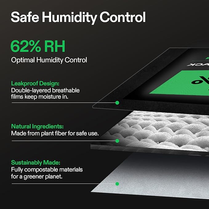 VIVOSUN Heavy Duty 2-in-1 Trimming Tray and 62% RH Two-Way Humidity Control Packs, Size 4 g, 10 Packs for Storing 1/2 oz, Moisture Balancer with RH Indicator Card for Food & Herb Storage - Image 7