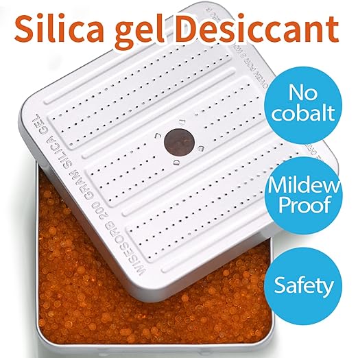 200 Gram 4 Pack Gun Safe Dehumidifier, Reusable Silica Gel Dehumidifier, Indicating Silica Gel Desiccant Canister (Orange to Green) - Image 8