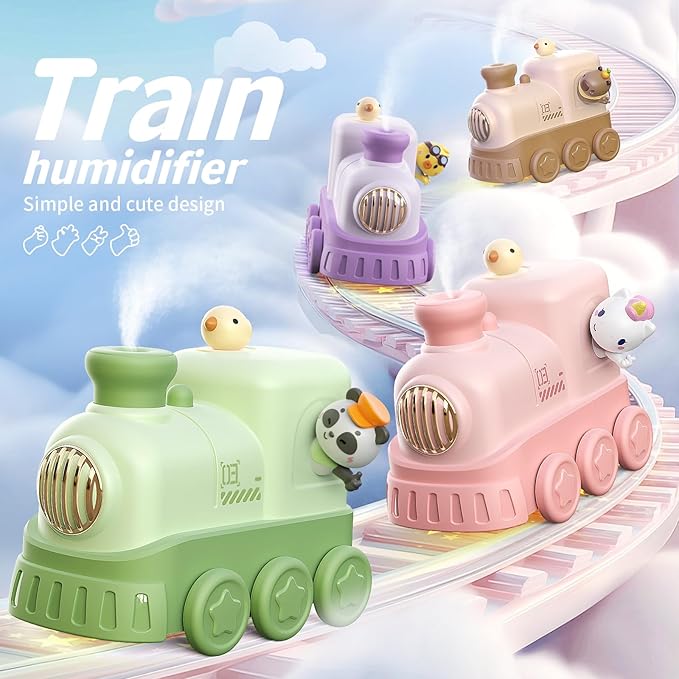 Portable Mini Humidifier,300ml USB Desktop Personal Cool Mist Small Humidifiers,2 Mist Modes,Auto Shut-Off,Mute for Bedroom/Home/Nursery/Office,Cute Mini Humidifier With Night Light (Purple) - Image 9