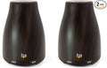HealthSmart Essential Oil Diffuser, Cool Mist Humidifier and Aromatherapy Diffuser with 150ML Tank Ideal for Small Rooms, Adjustable Timer and Mist Mode, Wood Grain Brown (Pack of 2) by HealthSmart