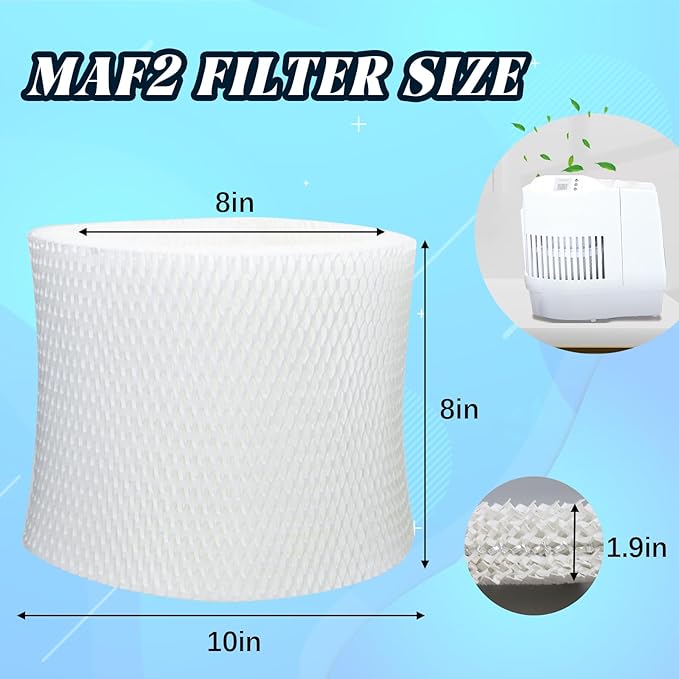 MAF2 Humidifier Filter Replacement for AIRCARE Essick Air Moist Air MA0800 MA0600 MA08000 MA0601 for Kenmore 15408 15508 154080 17006 29706 29988 Series Humidifier Super Wick Filter (2-Pack) - Image 2