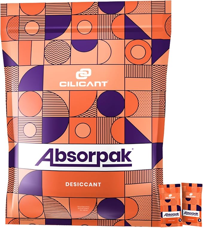 Absorpak Desiccant Packs for Storage - Silica Gel Packets Moisture Control - 500 pcs Small (2g each) - Silica Packets for Shoes, Clothes, Electronics, Moisture Absorbers for Food Pantries & Households by CILICAnT