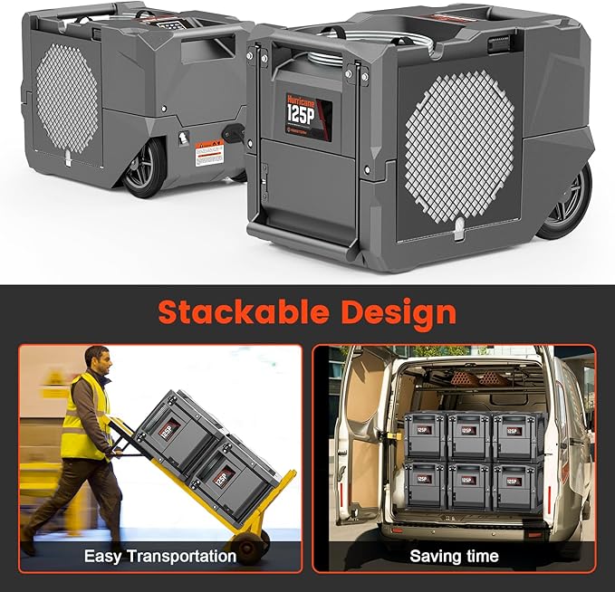 Abestorm 264 PPD Commercial Dehumidifiers with Pump and Drain Hose, Portable Industrial Dehumidifiers for Large Space, Basement, Home and Garage, Auto Defrosting - Image 6