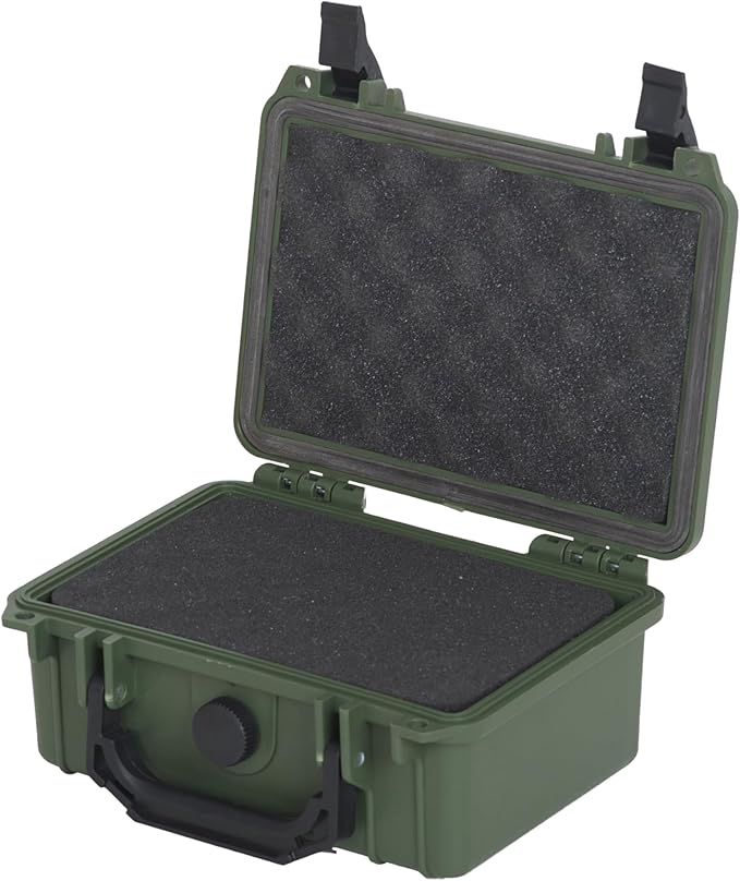 MEIJIA IP67 waterproof hard compact case,Customizable Fit Foam,8.12”x6.56”x 3.56”,Fit Use of Drones, Cameras,Equipments,lens (Green) - Image 6