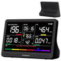 bonoch 16 in 1 Air Quality Monitor Indoor 7" Display 9 AQI+7 AQI Alerts, CO2 Monitor Air Quality Tester for CO2, TVOC, PM2.5 PM1.0 PM10, HCHO Temperature Humidity AQI & Time Air Quality Meter for Home by bonoch