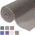 Shelf Liner Drawer Liner Non-Slip Mat Shelves Liners 12" X6.5’ Grid Pattern PVC Non-Adhesive Grip Liner Anti-Slip Mat for Kitchen Cabinets Wire Shelving Pantry Dresser Refrigerator (Brown) by L7HWDP