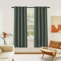 NICETOWN Room Darkening Curtain for Living Room - Energy Saving Thermal Insulated Grommet Room Darkening Curtain/Drape for Bedroom (1 Panel, 46 by 72, Dark Mallard) by NICETOWN