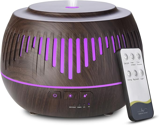 Humidifiers for Bedroom Large Room Home Whole House Baby Kids Plants,Cute Aromatherapy Diffuser 500ml Ultrasonic Cool Mist Humidifier Quiet,Essential Oil Diffusers with LED Night Light Remote by MOVOYEE