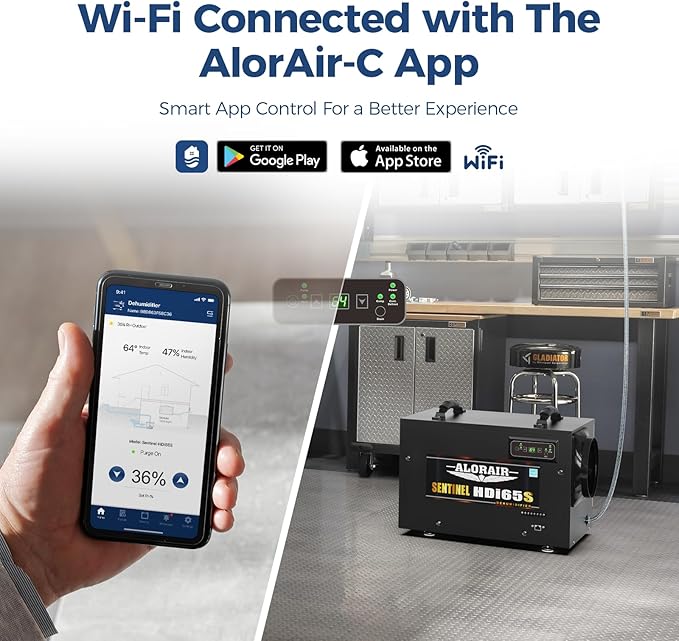 ALORAIR 120 PPD Energy Star Wi-Fi Dehumidifier for Crawl Space, Basement, and Commercial Use, APP Control with Pump and Hose, Compact Auto-Defrost Design - Image 3