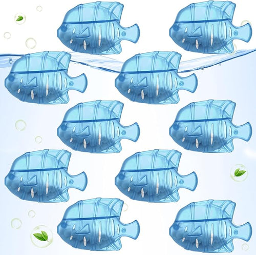 10PC Humidifier Cleaner Fish Universal Humidifier Tank Cleaner Works in All humidifiers and Fish Tanks Purifies Water, Prevent Hard Water Build-Up,Demineralization Cleaner(Blue) by VZZNN