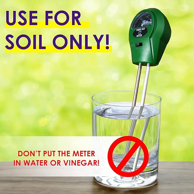 3-in-1 Soil Tester. Soil pH Meter + Moisture Meter +Light Tool for Garden Farm Lawn houseplants Indoor & Outdoor (No Battery Needed) Test Kit for Garde (3 in 1 New) - Image 6