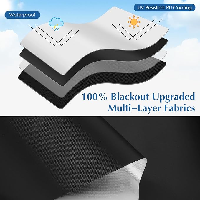 Blackout Window Cover, Portable Window Blinds,Travel DIY Window Blackout Curtains for Bedroom,Baby Nursery,Dorm Room and Media Room (Black 39"x57") - Image 7