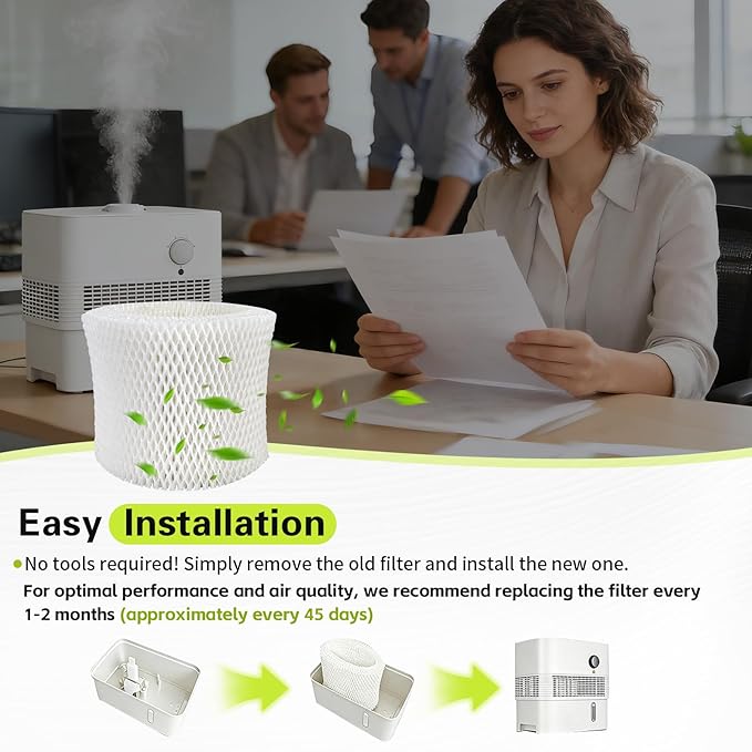 Xastro Upgraded Thickened Humidifier Wick Filter 2-Pack for Pelonis PSU10E1BB, PSU10E1WW, PSU10E2FWW, PSU10E2FBB - Replacement Humidifier Wicking Filter Compatible with Pelonis Humidifier - Image 7