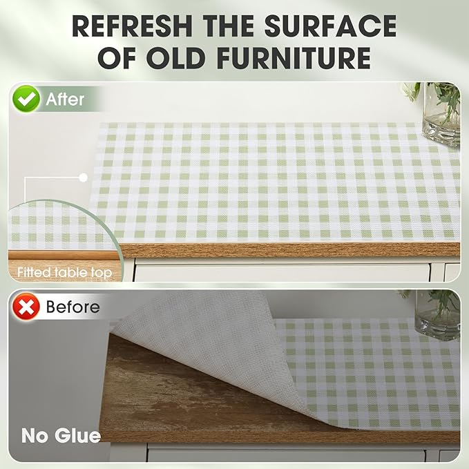 Drawer and Shelf Liner, Non-Slip Kitchen Cabinet Liners Non-Adhesive Thick Strong Grip Waterproof Washable Mats Protect Dresser Shelves Cupboard Bathroom Cabinets, Sage Green, 12 in X 10 FT - Image 8