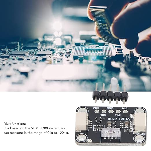 VEML7700 Light Environment Sensor Module, Digital Ambient Light Sensor, 16 - Bit I2C IIC 0-120klx Light Measurement Sensor for Lighting Systems and Environmental Monitoring - Image 4