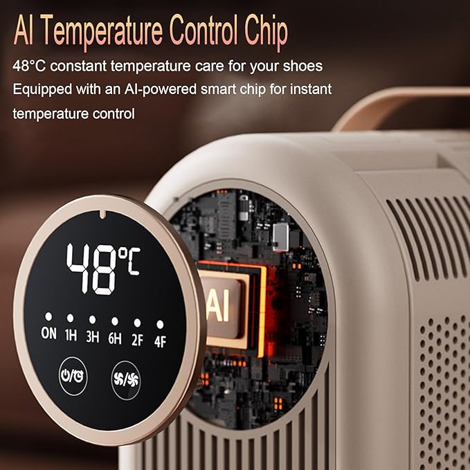 Portable Boot Dryer Folds for easy storage Constant-temperature dehumidification Features aromatherapy deodorization 360-minute timer 4 boot heaters Suitable for work boots ski boots sneakers socks - Image 3