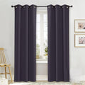 NICETOWN Curtain Blackout Drape Panel, Single Panel, 34 x 84 inch, Greyish Purple, 3 Pass Microfiber Noise Reducing Thermal Insulated Window Drapery with Grommet by NICETOWN