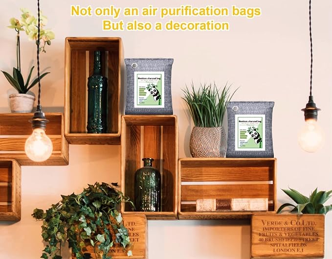 Activated Charcoal Odor Absorber for Strong Odor, Basement, Cars, Closets, Shoes, Smoke. 16 Pack Bamboo Charcoal Air Purifying Bags Deodorizer Odor Eliminator for Home - Image 6