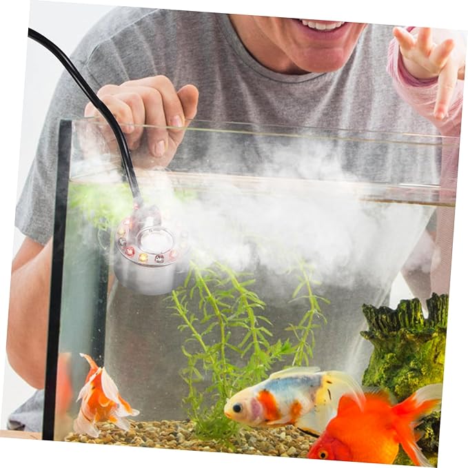 1Set Colored LED Lamp Aquarium Fog Maker Atomizing Head Humidifier Mist Maker for Party and Decorative Use for Aquariums and Indoor Gardens - Image 7