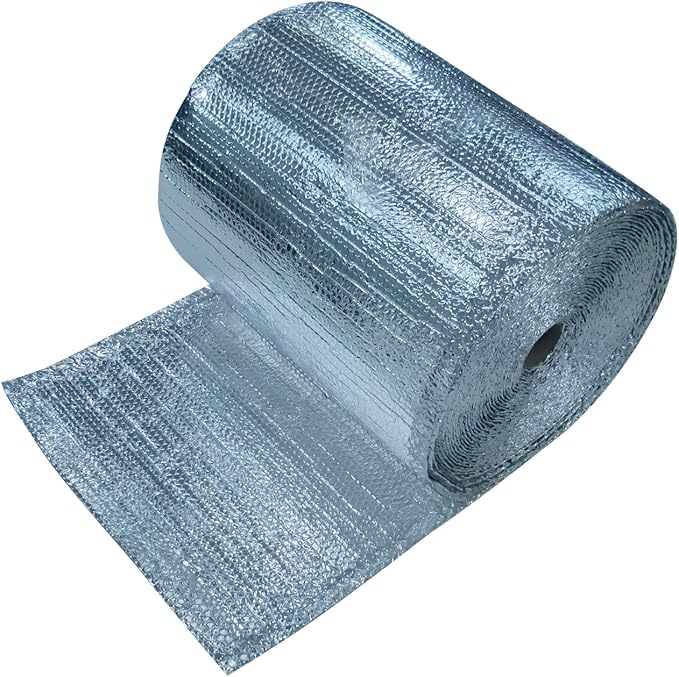 EcoFoil Floor Joist Insulation 24" x 125' (250 sq. ft.) - Double Bubble Reflective Foil for Floor and Wall Insulation - Reflects 96% Radiant Heat - Vapor Barrier to Keep Out Moisture by EcoFoil