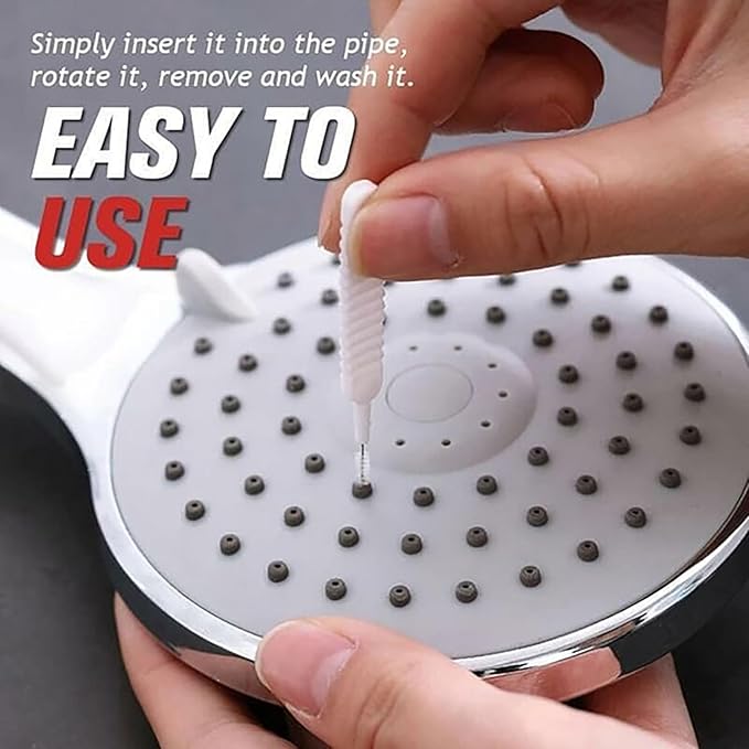 Gap Hole Anti-Clogging Cleaning Brush, 2025 Upgrade Shower Head Brush Shower Head Cleaning Brush Shower Head Cleaner Tool Multifunctional Shower Head Cleaning Brushes for Household Bathroom (20Pack) - Image 4