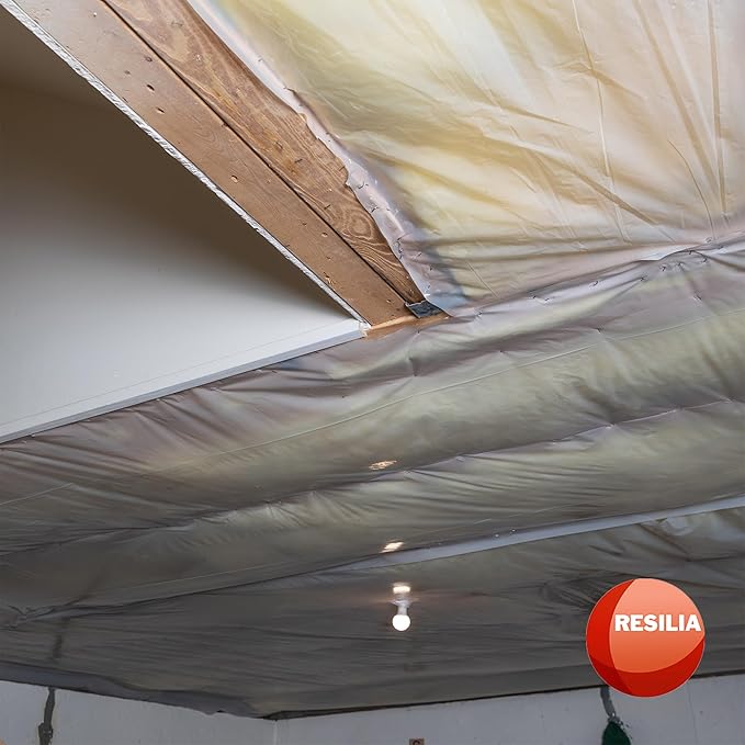 RESILIA Clear Construction Film - Heavy-Duty 4 Mil, 0.004 Inch, Indoor/Outdoor Plastic Sheeting, Drop Cloth, Moisture and Vapor Barrier for Painting, Garden, Furniture, 20' by 100' Roll, Made in USA - Image 9