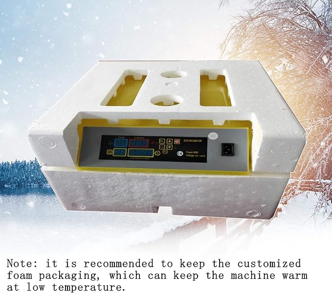 96 Egg Incubator, Efficient Incubator Hatching Eggs, with Automatic Egg Turner, Temperature Control & Humidity Display, Fahrenheit, LED Panel Display - Image 7