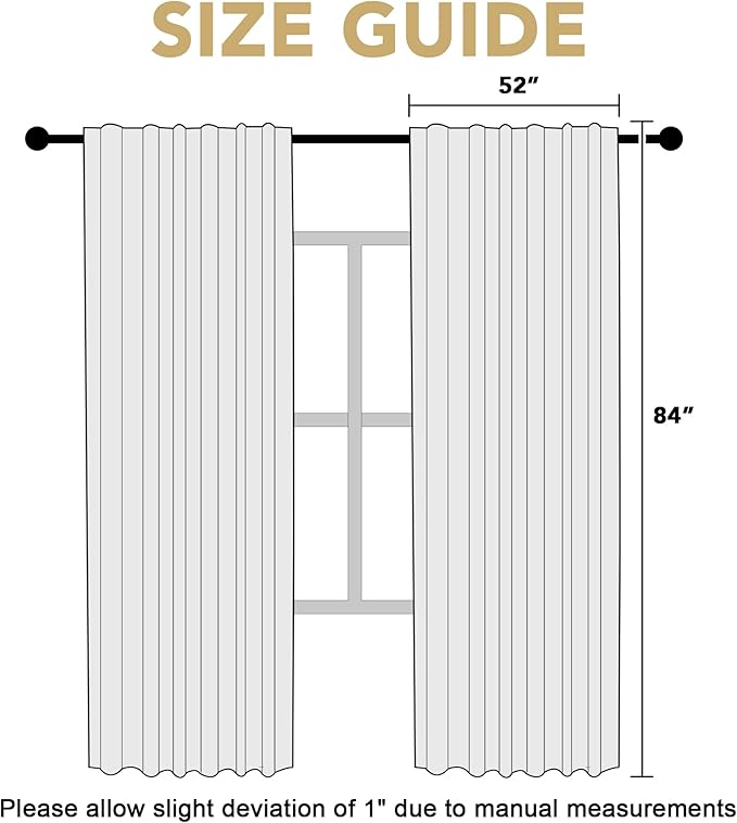 H.VERSAILTEX Blackout Curtains for Living Room Thermal Insulated Window Treatment Panels Room Darkening Blackout Drapes Back Tab/Rod Pocket Bedroom Draperies, 52 x 84 Inch, Sage, 2 Panels - Image 7