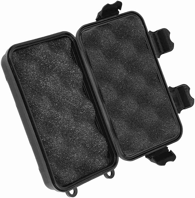 Water - Tight Storage Box | EDC Outdoor Survival Container for Electronics/Fishing Gear/Camping | Particle - Protected & Shock - Absorbing Dry Box with Silicone Gasket, 2 Sizes (S 8.9 X 1.5in) - Image 4