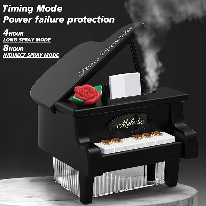 Portable Mini humidifie,350mL Cool Mist Humidifie,1200mAh Quiet for Home/Nursery/Office,Portable Mini Air Moisturizer,rechargeable mini humidifier (Black) - Image 7