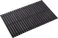 Bath Mat Bathroom Rugs Floor Wood Shower Bathtub Waterproof Non Slip Accessories 16x24 Inch Easy to Clean, Black, 1 pc by Fovlaurs