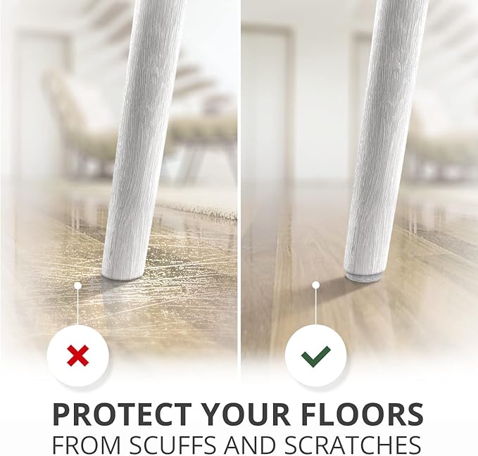 357 pcs White Felt Furniture Pads X-Protector! Huge Quantity of Furniture Pads for Hardwood Floors with Many Big Sizes – Your Ideal Wood Floor Protectors for Furniture. Protect Any Type of Hard Floor! - Image 3