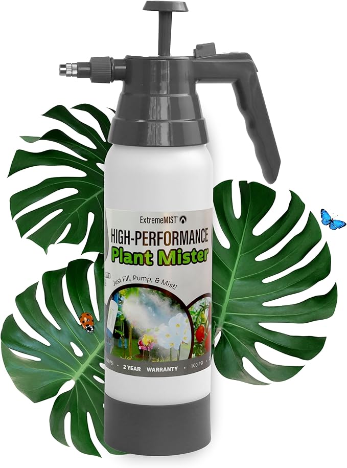 ExtremeMIST High-Performance Garden Sprayer - Ultimate Plant Mister & Spray Bottle for Plants - Horticultural Hand Pump Sprayer with Adjustable Brass Nozzle - Outdoor & Indoor Plant Humidifier - 20 Oz by ExtremeMist