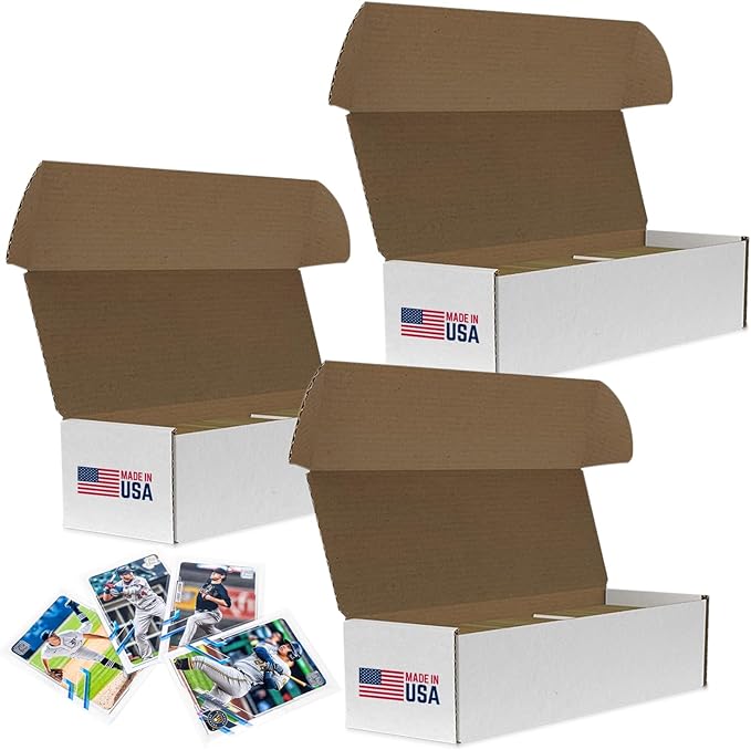 Premium Trading Card Box Storage For Sports, Baseball, Football, Basketball, MTG & TCG Collector | Baseball Card Storage Boxes & Organizer For Magic Sorter Bulk. Sports Holder For Collection. by InvestedAlliance