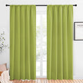 NICETOWN Window Curtains Blackout Drapes, Fresh Green, 1 Pair, 52 by 84-Inch, Thermal Insulated Solid Rod Pocket Blackout Curtains/Draperies for Living Room by NICETOWN