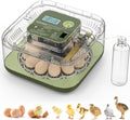 12 Egg Incubator with Automatic Turning, Auto Water Refill & Temp/Humidity Control, Plus Hatching Guide, Digital Hatcher for Chicken, Duck, Quail, Pigeon Eggs & More by Unknown