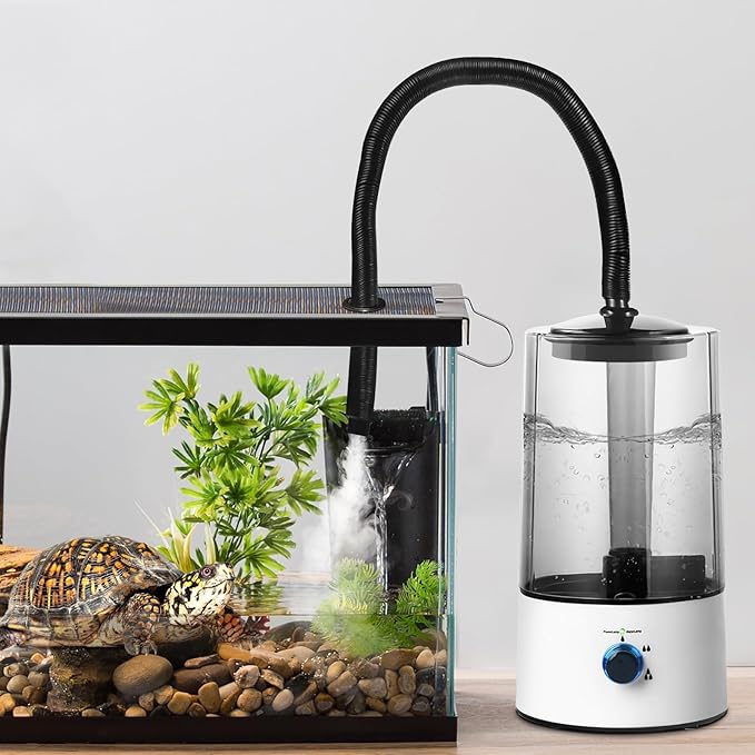Reptile Humidifier, 4L Fogger Fog Machine for Reptile Terrarium Tank, 110V Cool Mist MisterAdjustable Fog for Reptiles and Amphibians Such as Geckos Snakes Turtles Tortoises Lizards or Frogs Toads - Image 8