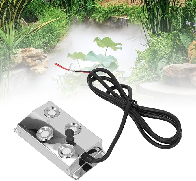 Eujgoov 4-Head Ultrasonic Mist Maker Fog Humidifier 45-48V for Pond Greenhouse Humidity Control System - Image 7