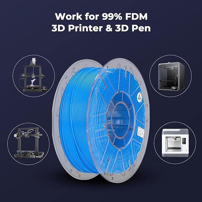 2025 Official RFID Creality Hyper PLA RFID Filament 1.75mm for K2 Plus Combo, High Speed 30-600mm/s 3D Printer Filament, 1kg(2.2lbs)/Spool Hyper PLA RFID Support CFS, for Most 3D Printers Yellow - Image 5